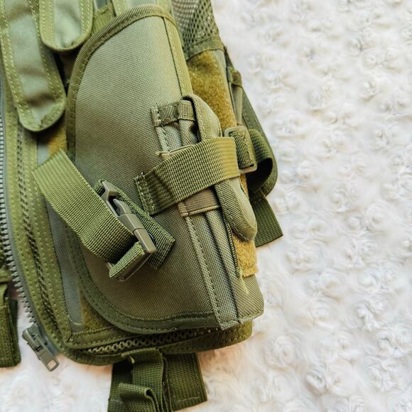 Valken Tactical Adult Crossdraw Airsoft Paintball Olive Green Vest Sz Medium - Picture 7 of 16